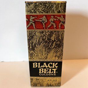 SOLD!! Black Belt Cologne NEW IN BOX 1968 Vintage 4 Ounce